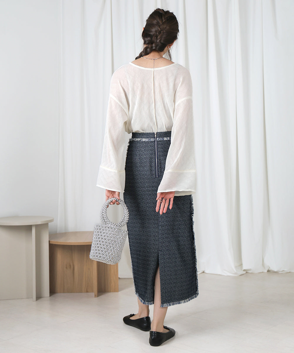 DENIM TIGHT SKIRTS