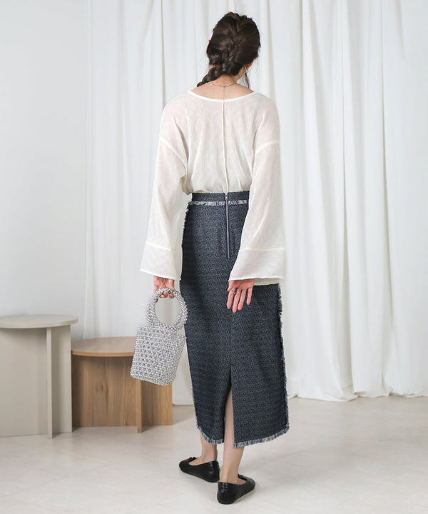 DENIM TIGHT SKIRTS