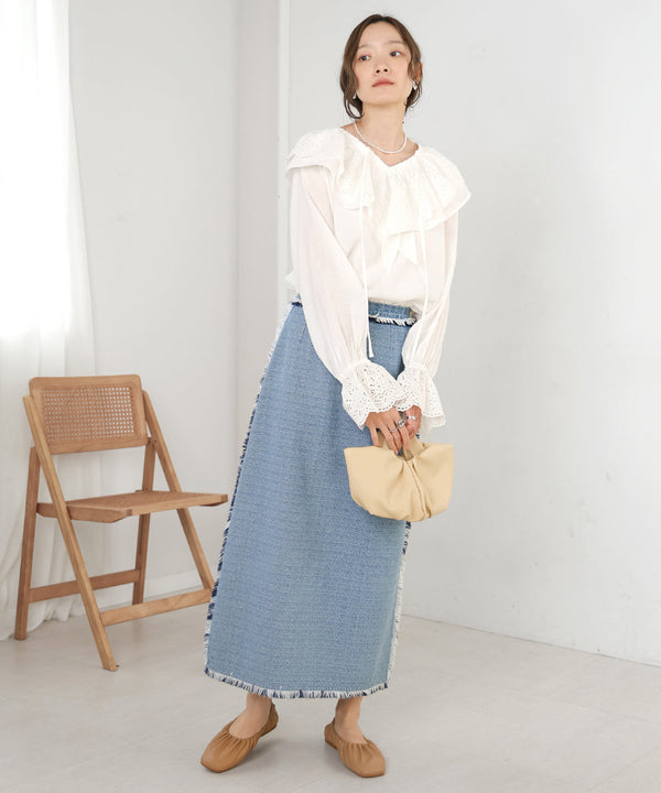 DENIM TIGHT SKIRTS