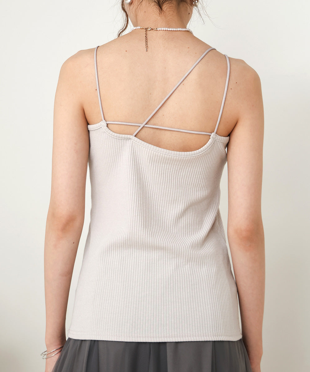 PADDED ASYMMETRICAL CAMISOLE