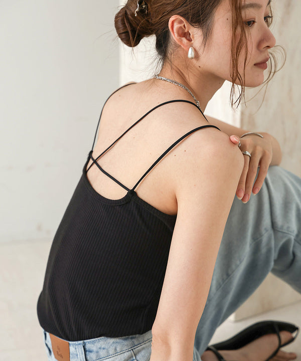 PADDED ASYMMETRICAL CAMISOLE