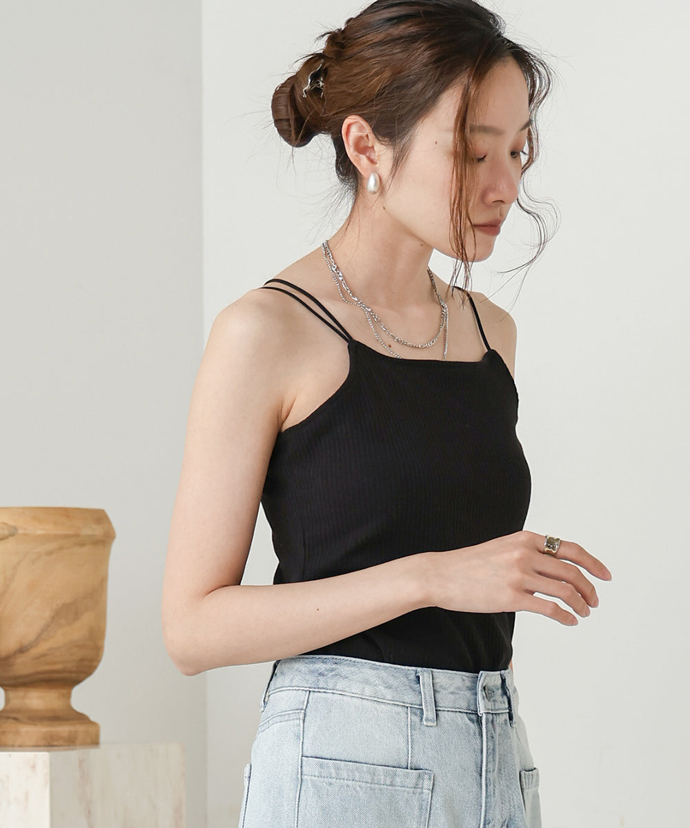 PADDED ASYMMETRICAL CAMISOLE