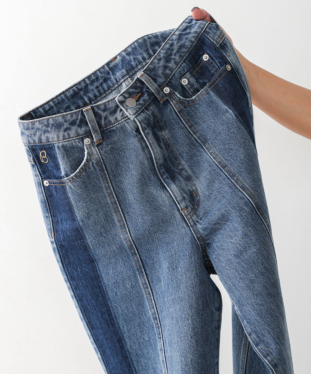 SS/LOOK掲載］ラインデニムパンツ