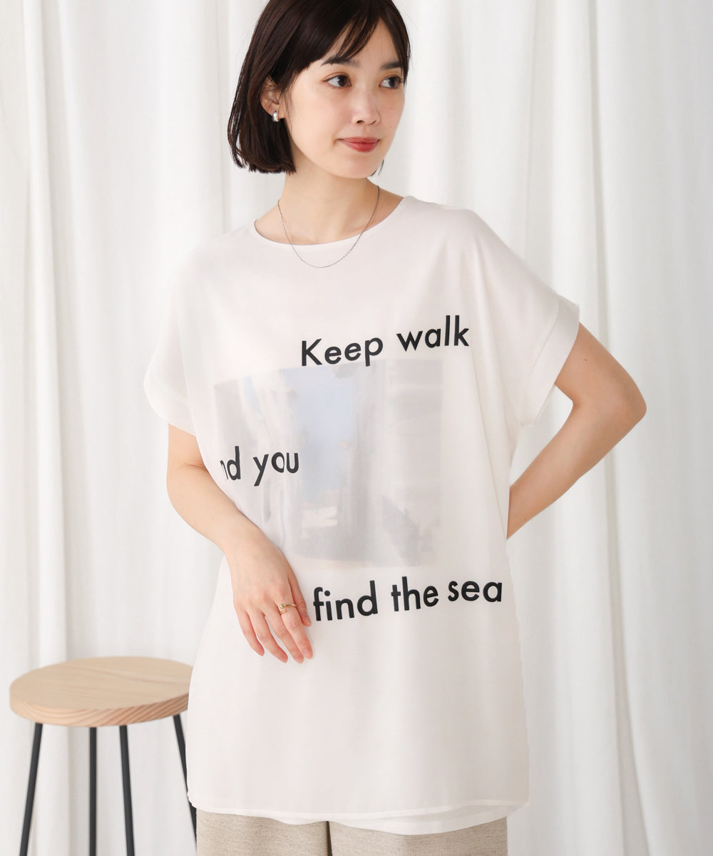 【WEB限定】カラーフォトプリントシアーTシャツ