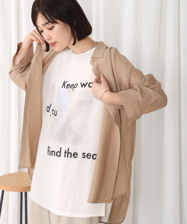 【WEB限定】カラーフォトプリントシアーTシャツ