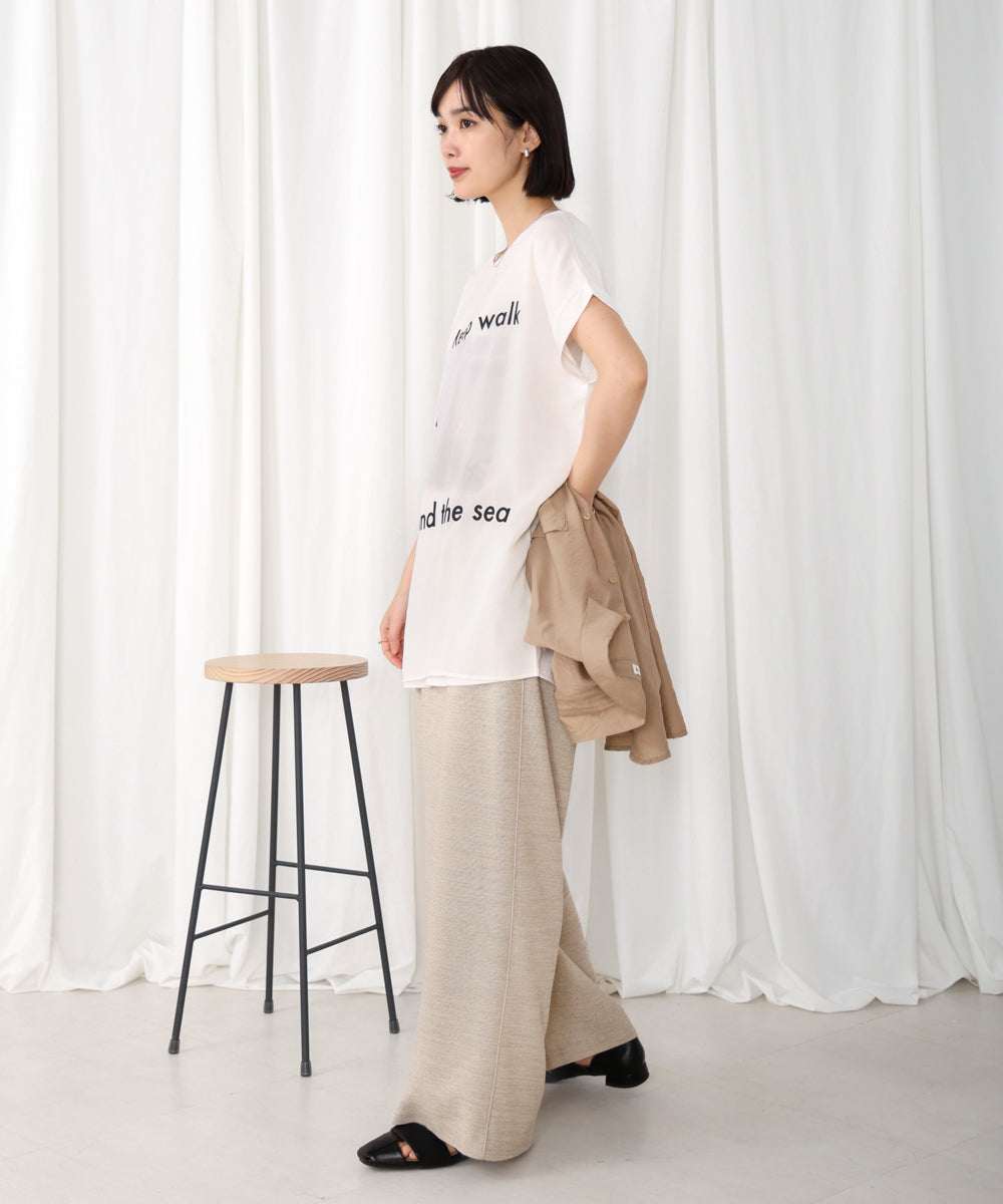 【WEB限定】カラーフォトプリントシアーTシャツ