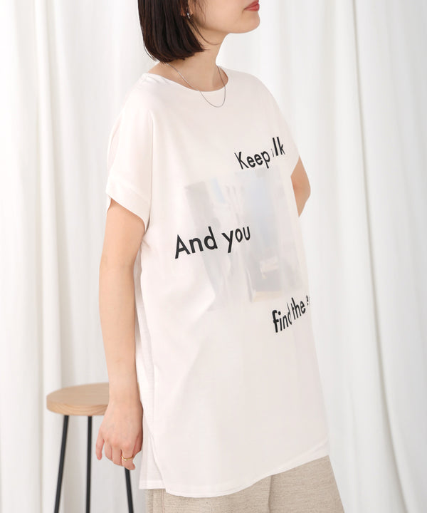 【WEB限定】カラーフォトプリントシアーTシャツ