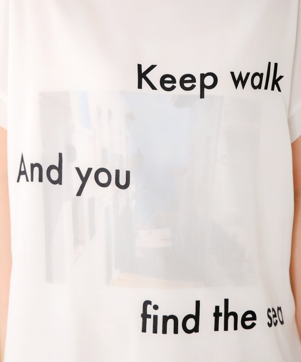 【WEB限定】カラーフォトプリントシアーTシャツ