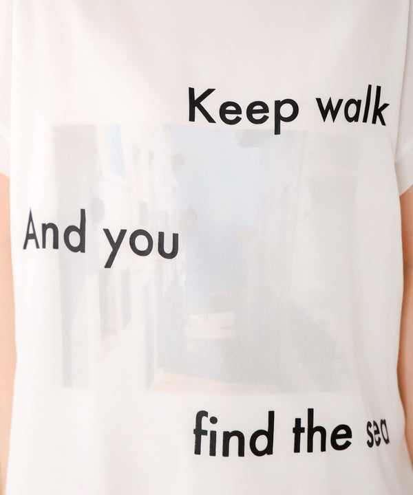 【WEB限定】カラーフォトプリントシアーTシャツ