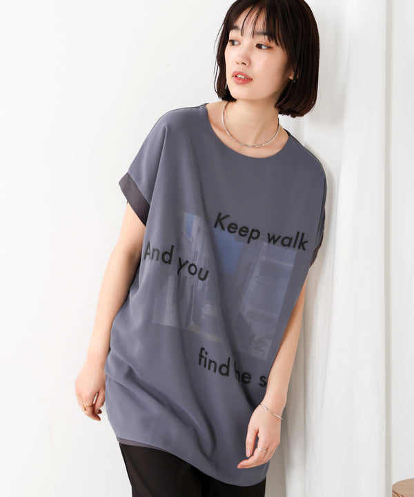 【WEB限定】カラーフォトプリントシアーTシャツ