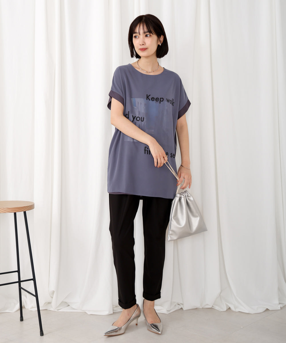 【WEB限定】カラーフォトプリントシアーTシャツ