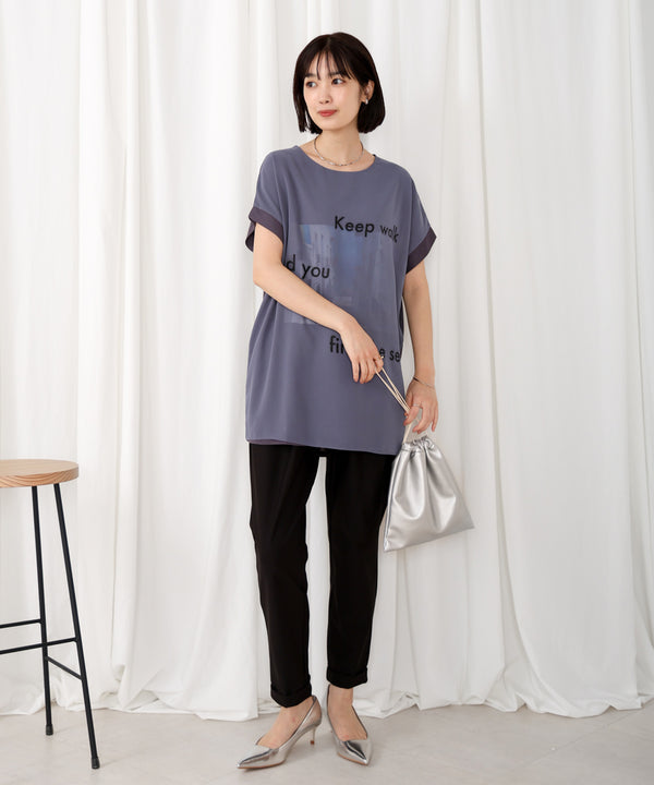 【WEB限定】カラーフォトプリントシアーTシャツ