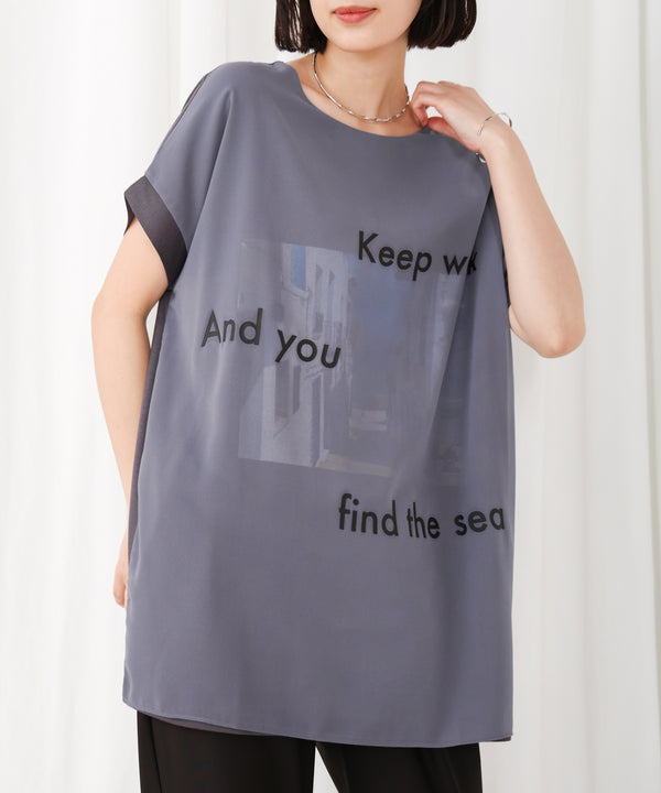 【WEB限定】カラーフォトプリントシアーTシャツ