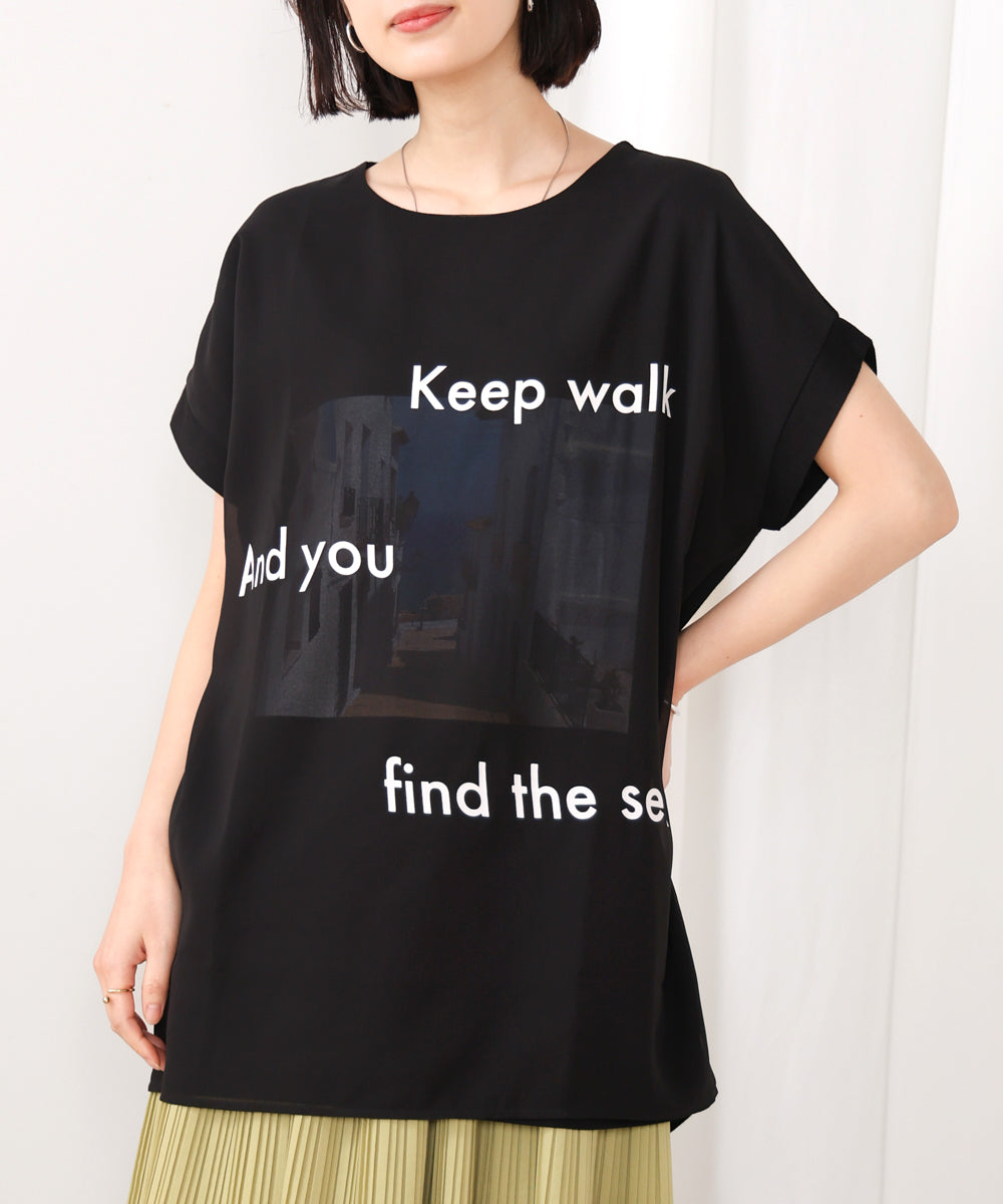 【WEB限定】カラーフォトプリントシアーTシャツ