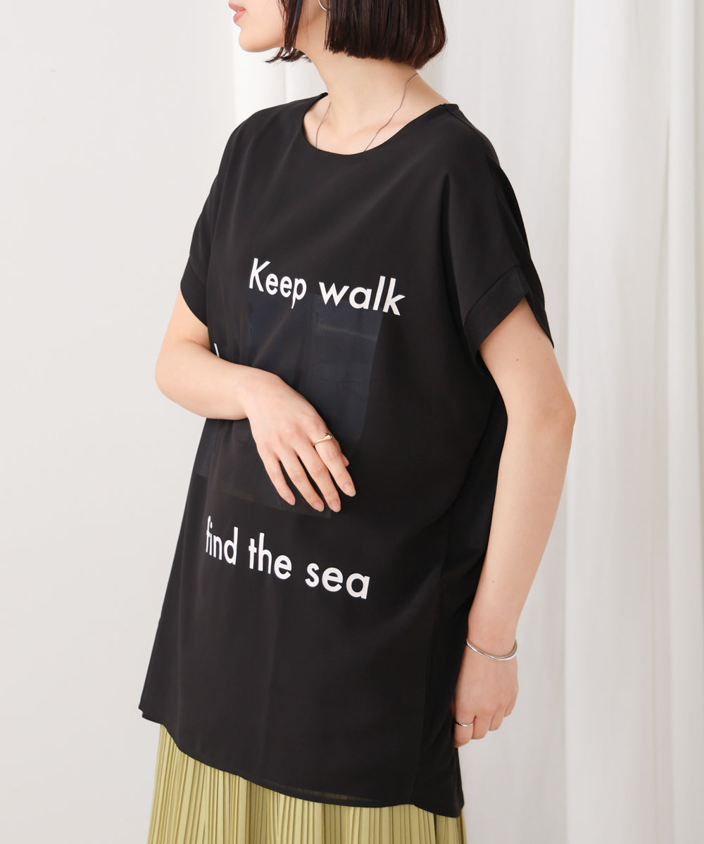 【WEB限定】カラーフォトプリントシアーTシャツ