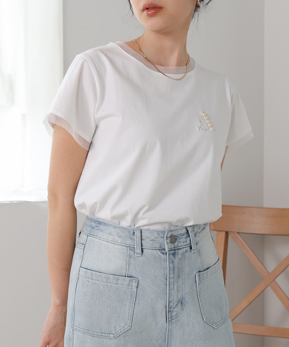 ONE POINT INITIAL T-SHIRT
