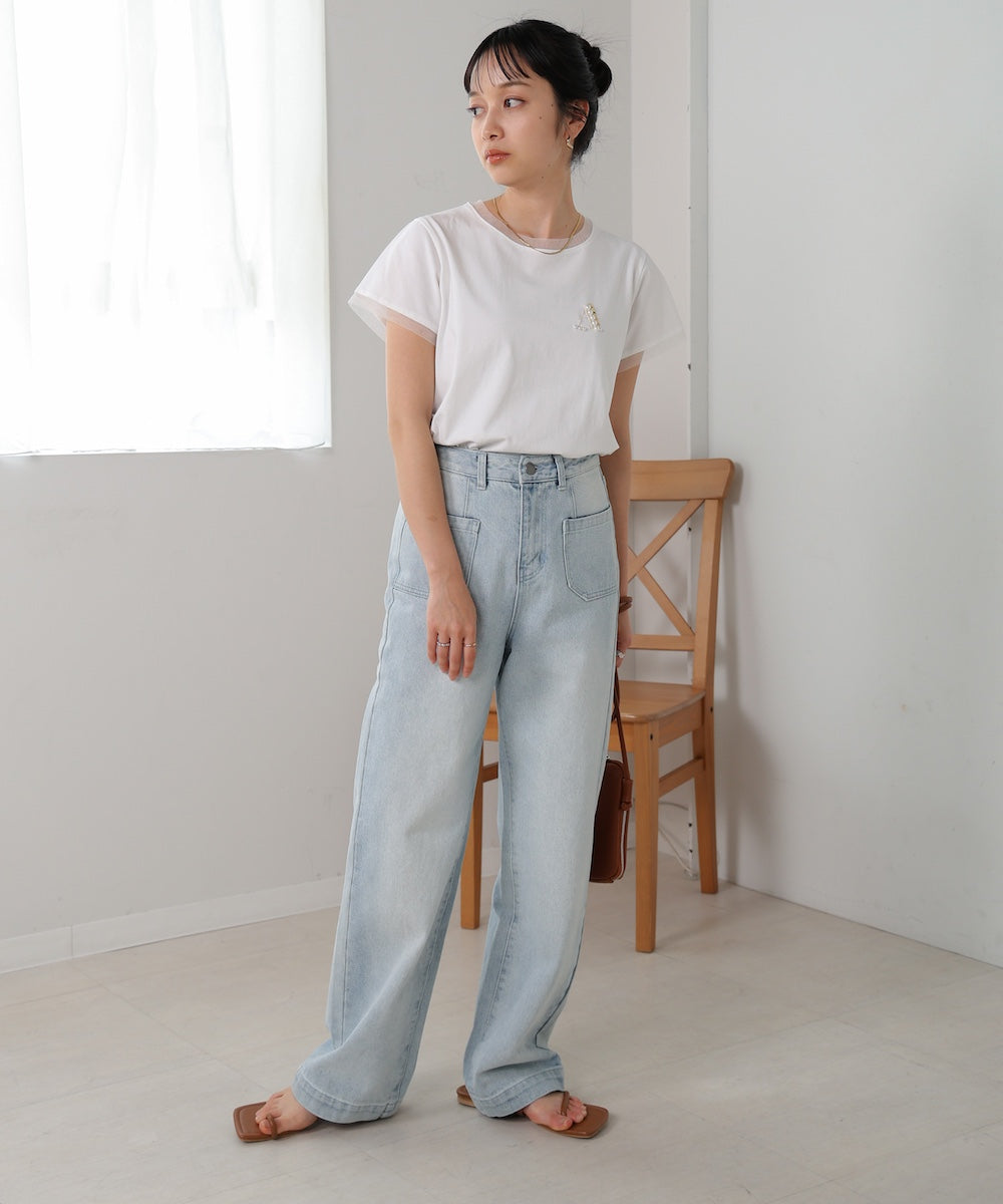 ONE POINT INITIAL T-SHIRT