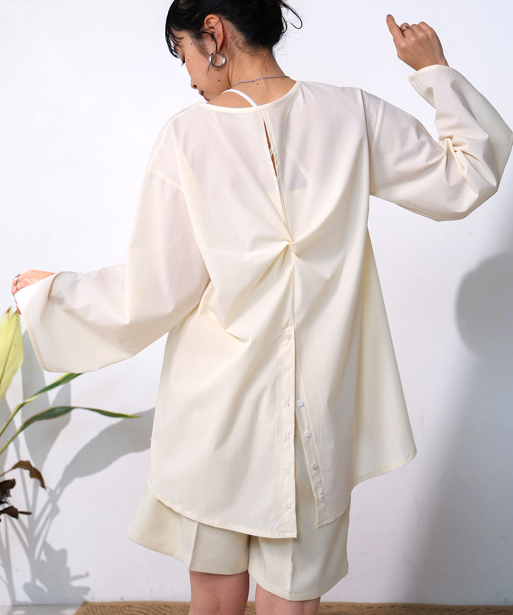 RASH GUARD  TWIST BACK BLOUSE