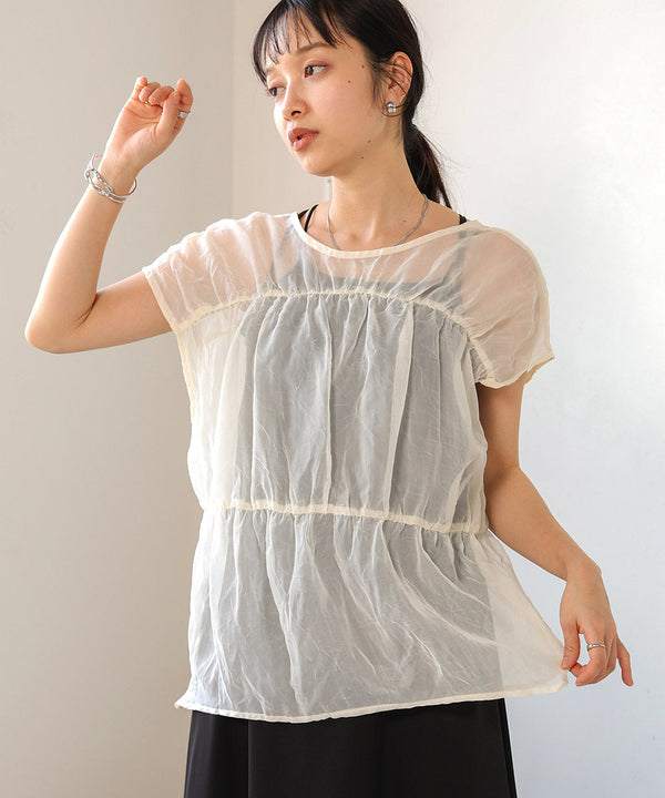 【2024SS】前後2WAYギャザーブラウス