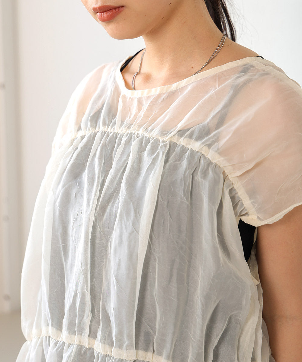【2024SS】前後2WAYギャザーブラウス