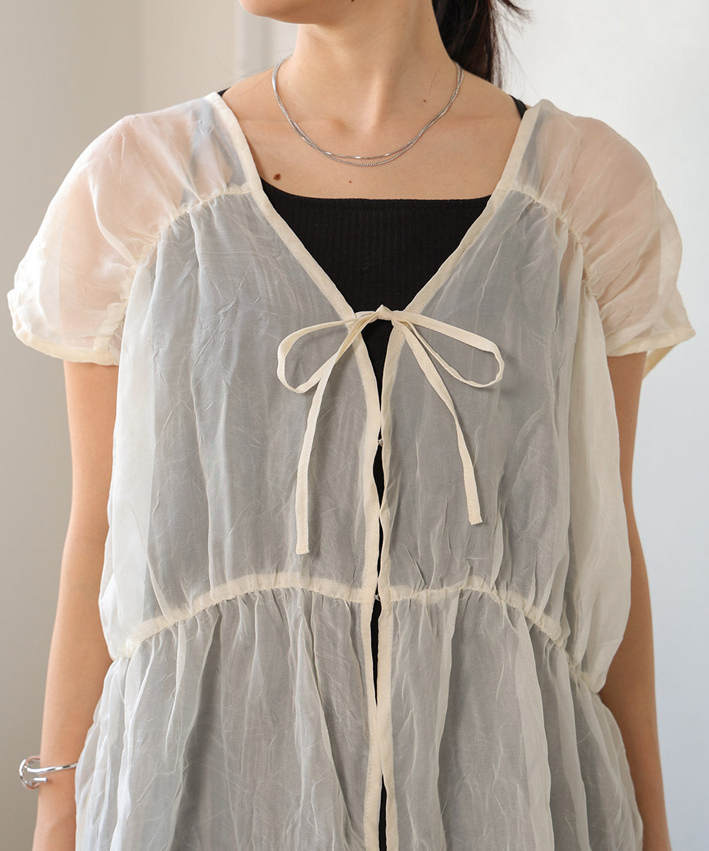 【2024SS】前後2WAYギャザーブラウス