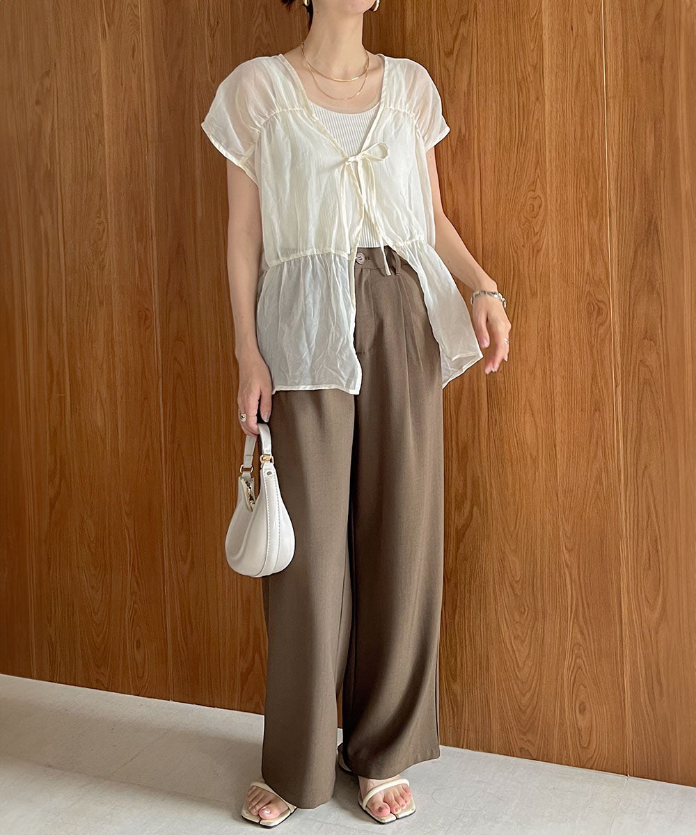 【2024SS】前後2WAYギャザーブラウス