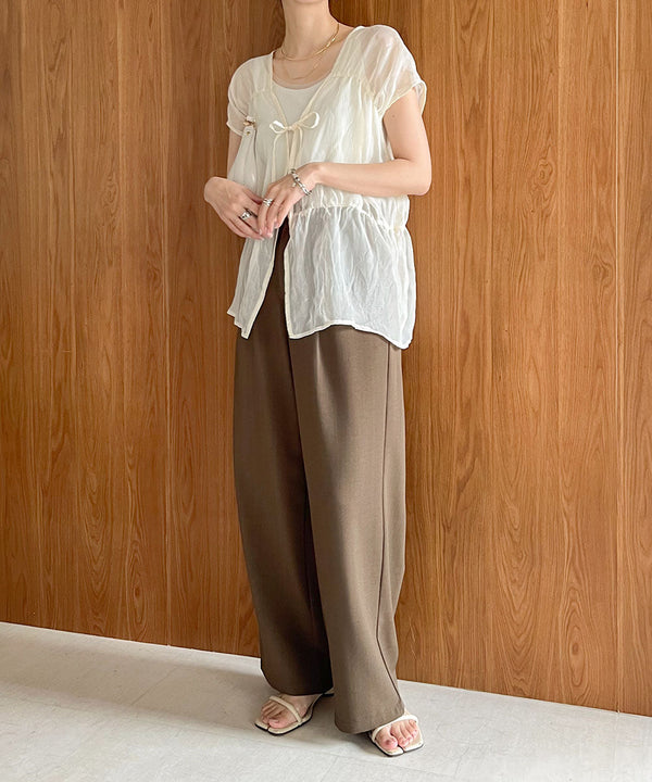 【2024SS】前後2WAYギャザーブラウス