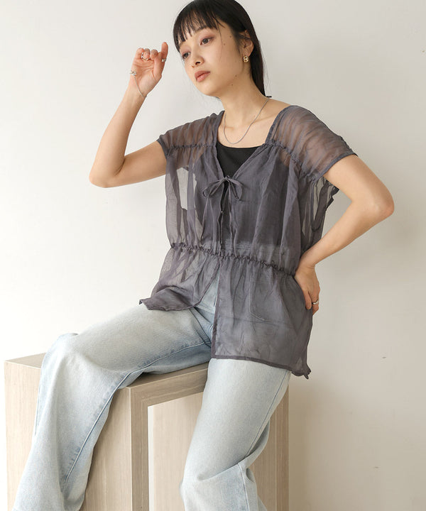 【2024SS】前後2WAYギャザーブラウス