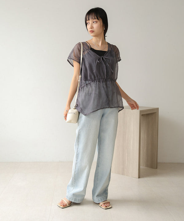 【2024SS】前後2WAYギャザーブラウス