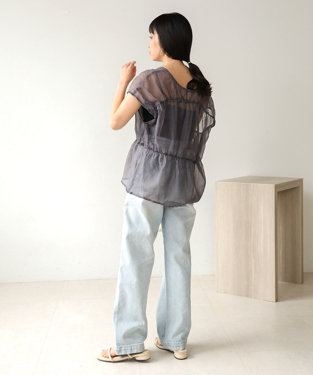 【2024SS】前後2WAYギャザーブラウス