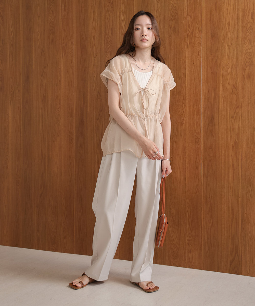 【2024SS】前後2WAYギャザーブラウス