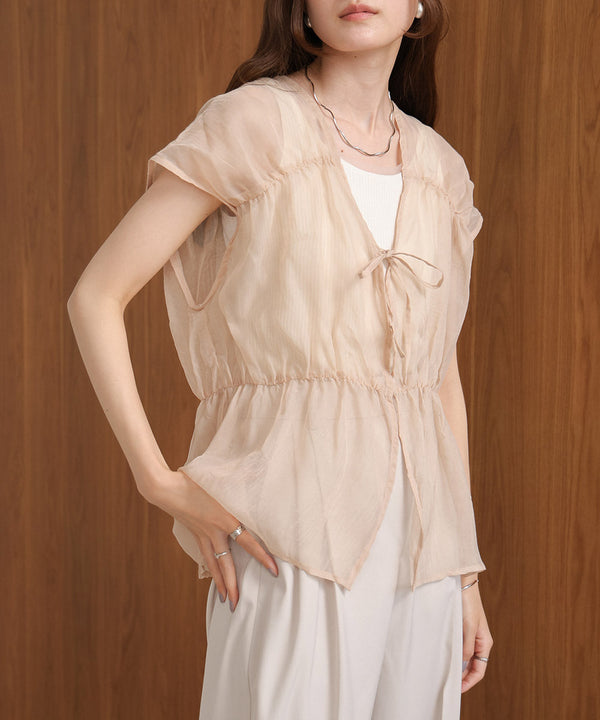 【2024SS】前後2WAYギャザーブラウス
