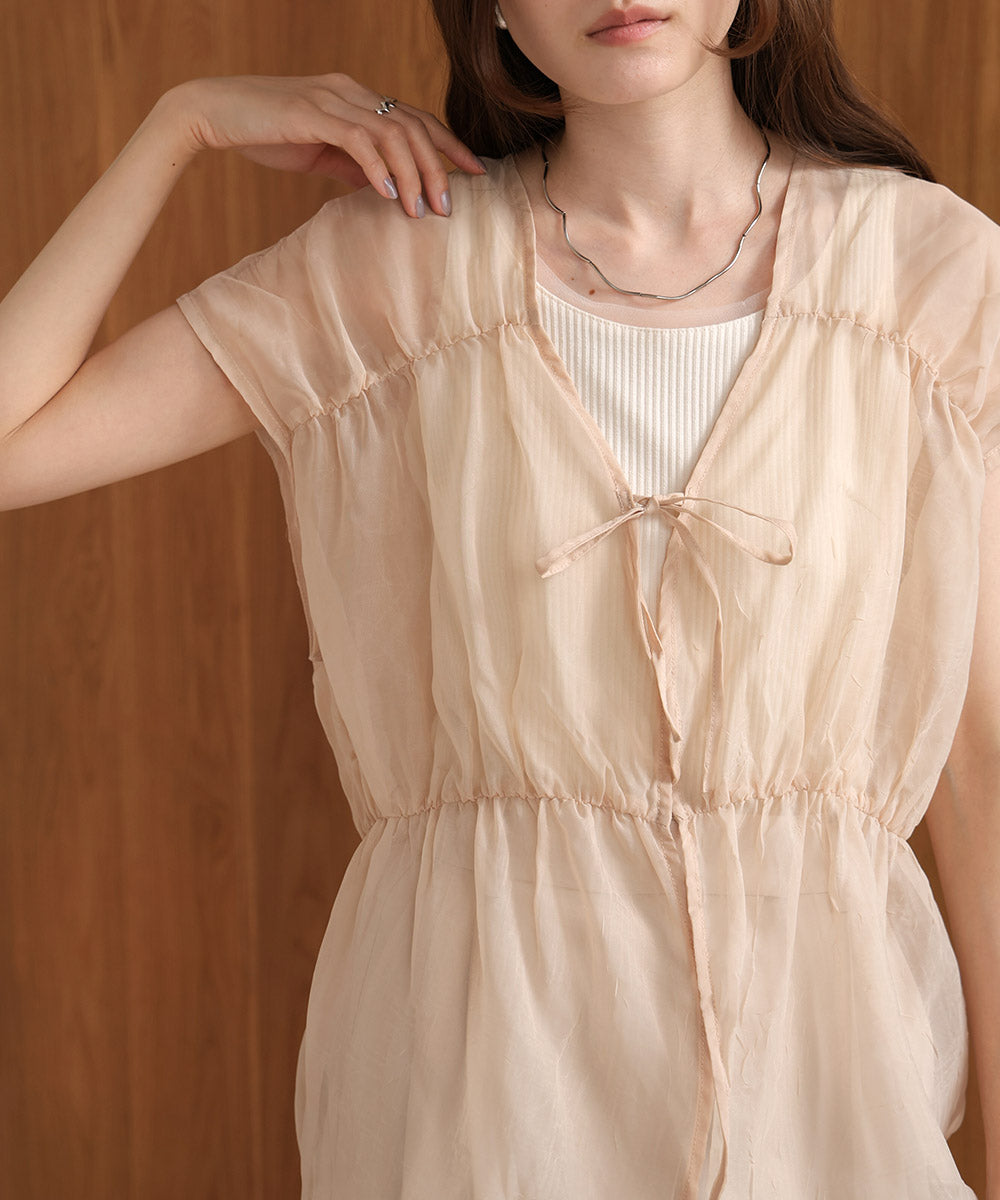 【2024SS】前後2WAYギャザーブラウス