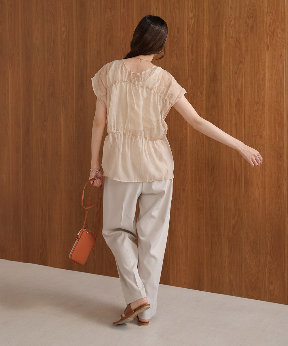 【2024SS】前後2WAYギャザーブラウス