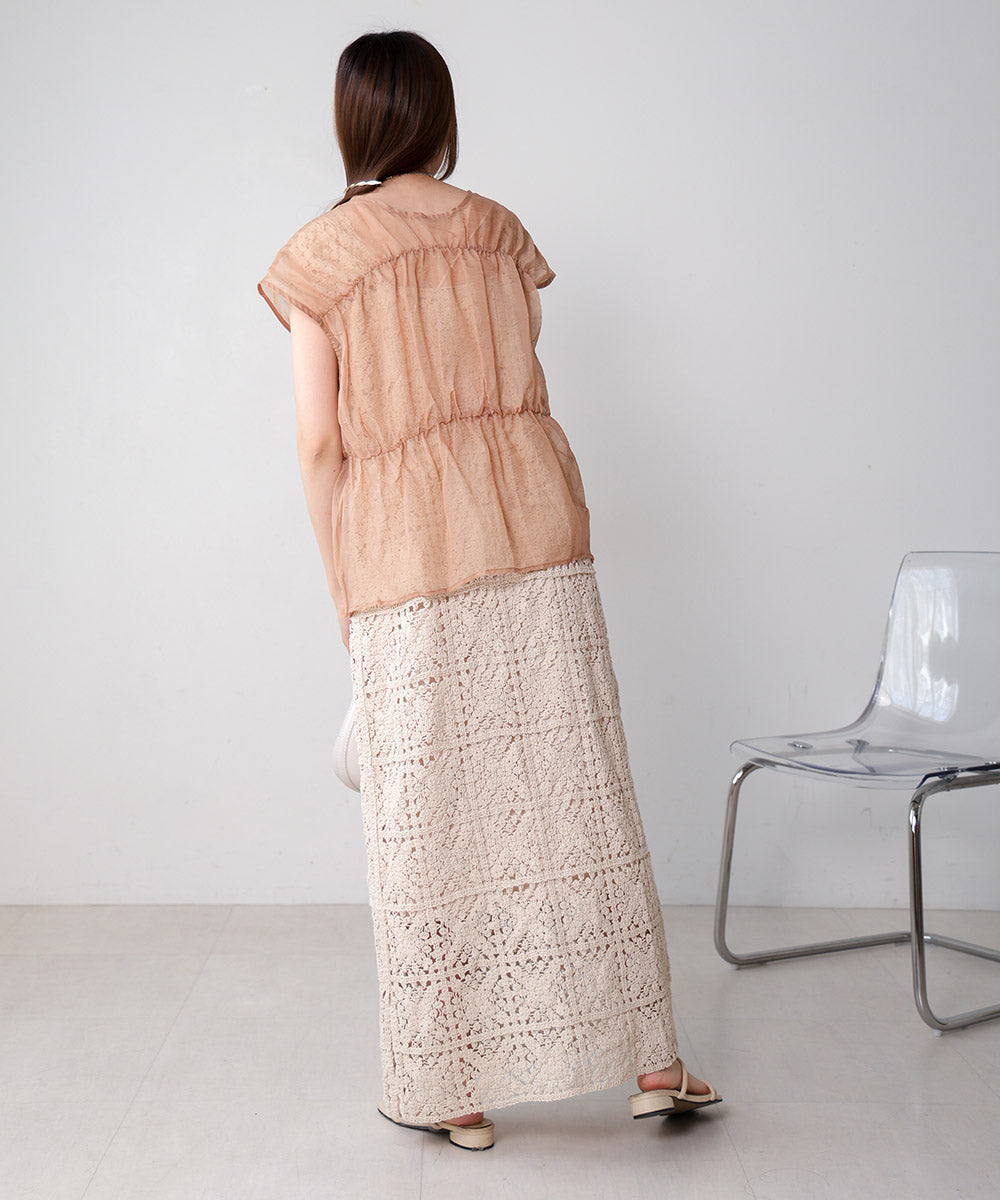 【2024SS】前後2WAYギャザーブラウス