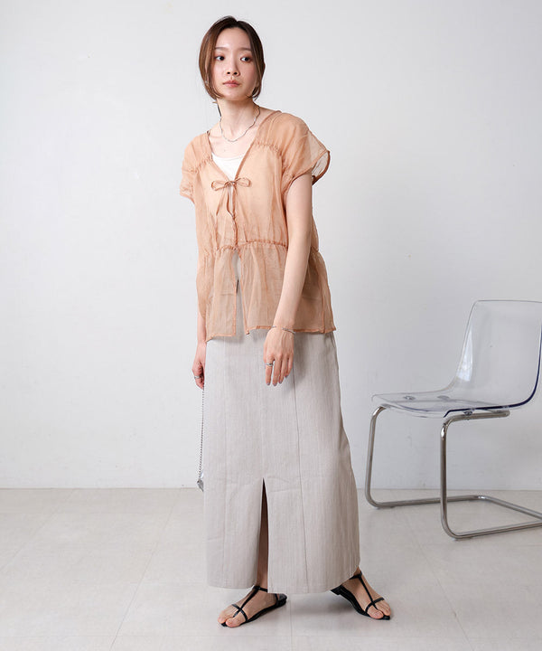 【2024SS】前後2WAYギャザーブラウス