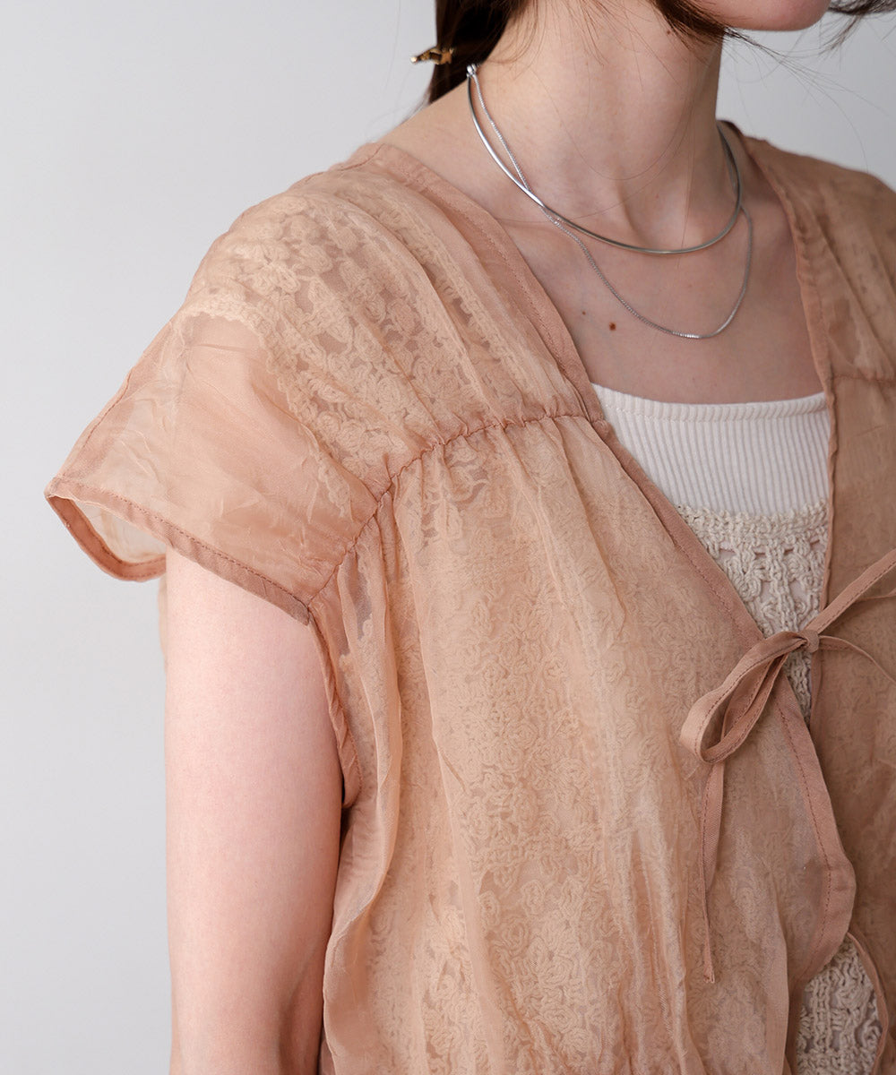 【2024SS】前後2WAYギャザーブラウス