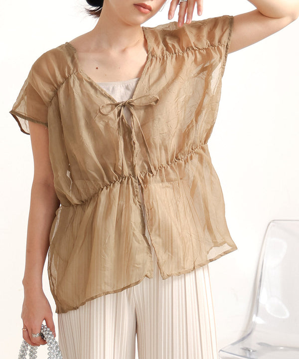 【2024SS】前後2WAYギャザーブラウス