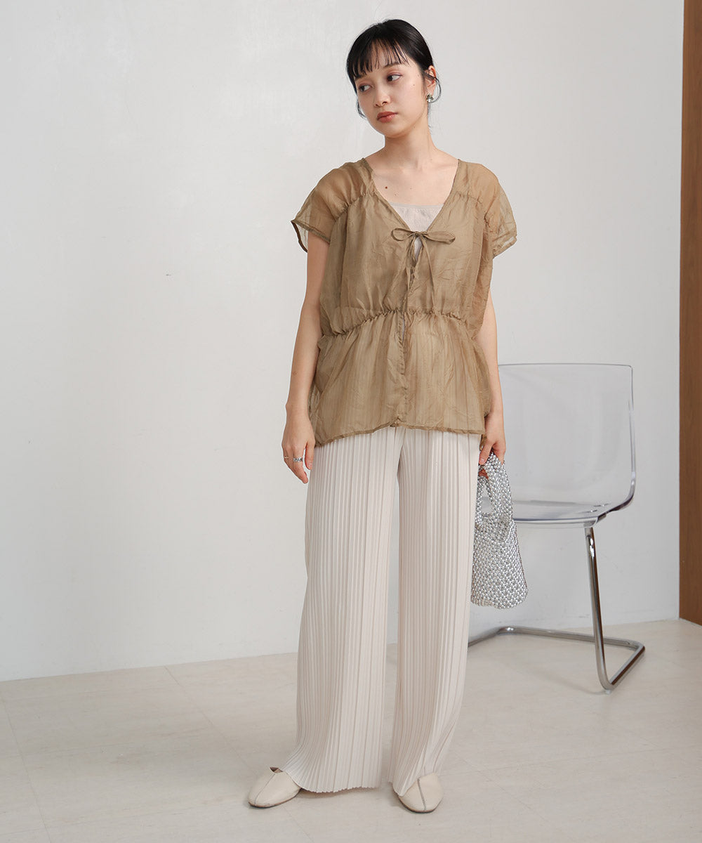 【2024SS】前後2WAYギャザーブラウス