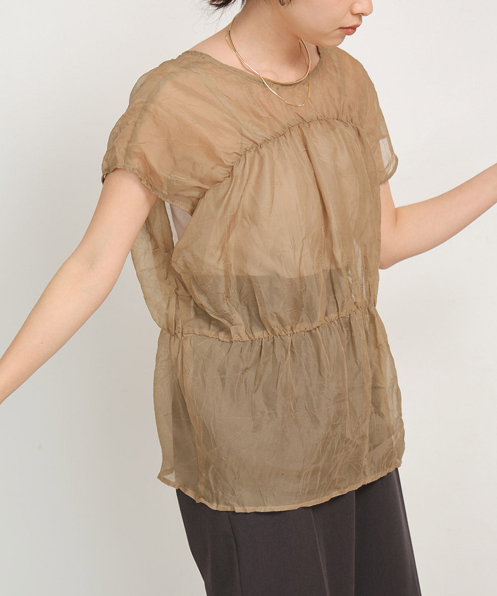 【2024SS】前後2WAYギャザーブラウス