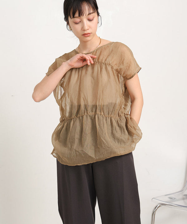 【2024SS】前後2WAYギャザーブラウス