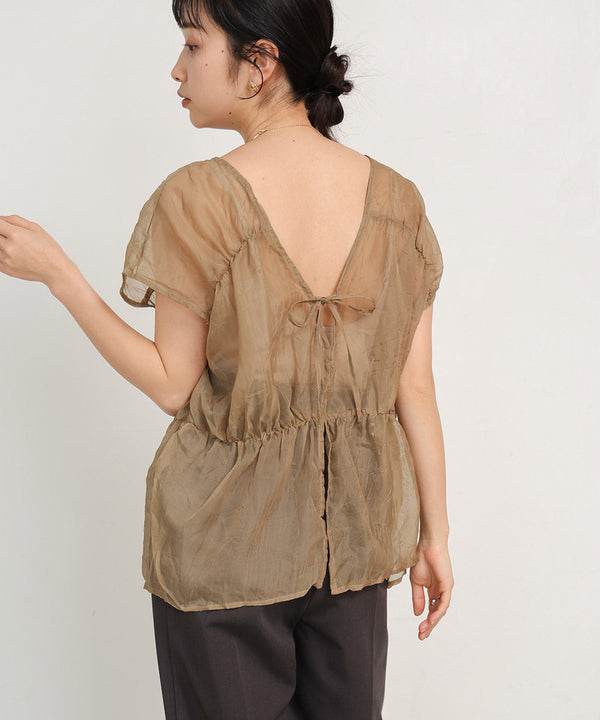 【2024SS】前後2WAYギャザーブラウス