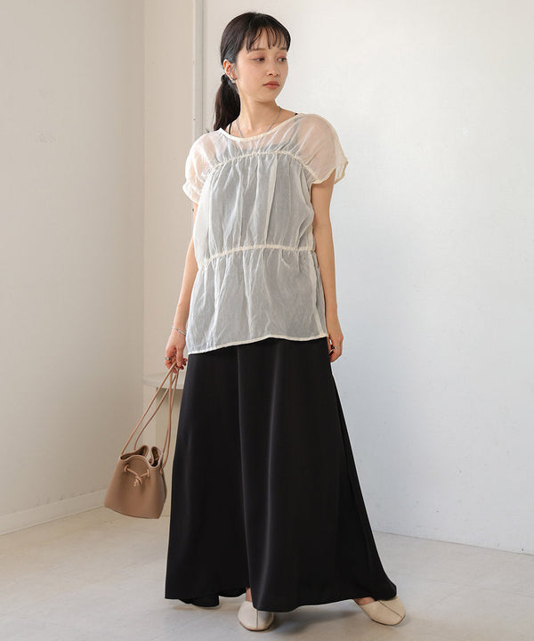 【2024SS】前後2WAYギャザーブラウス