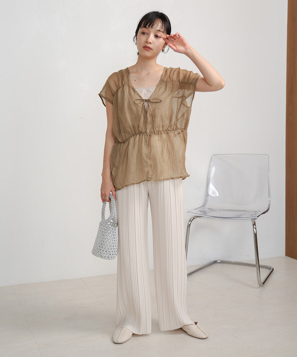 【2024SS】前後2WAYギャザーブラウス