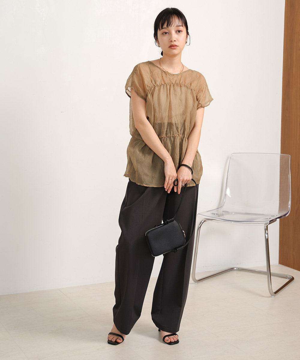【2024SS】前後2WAYギャザーブラウス