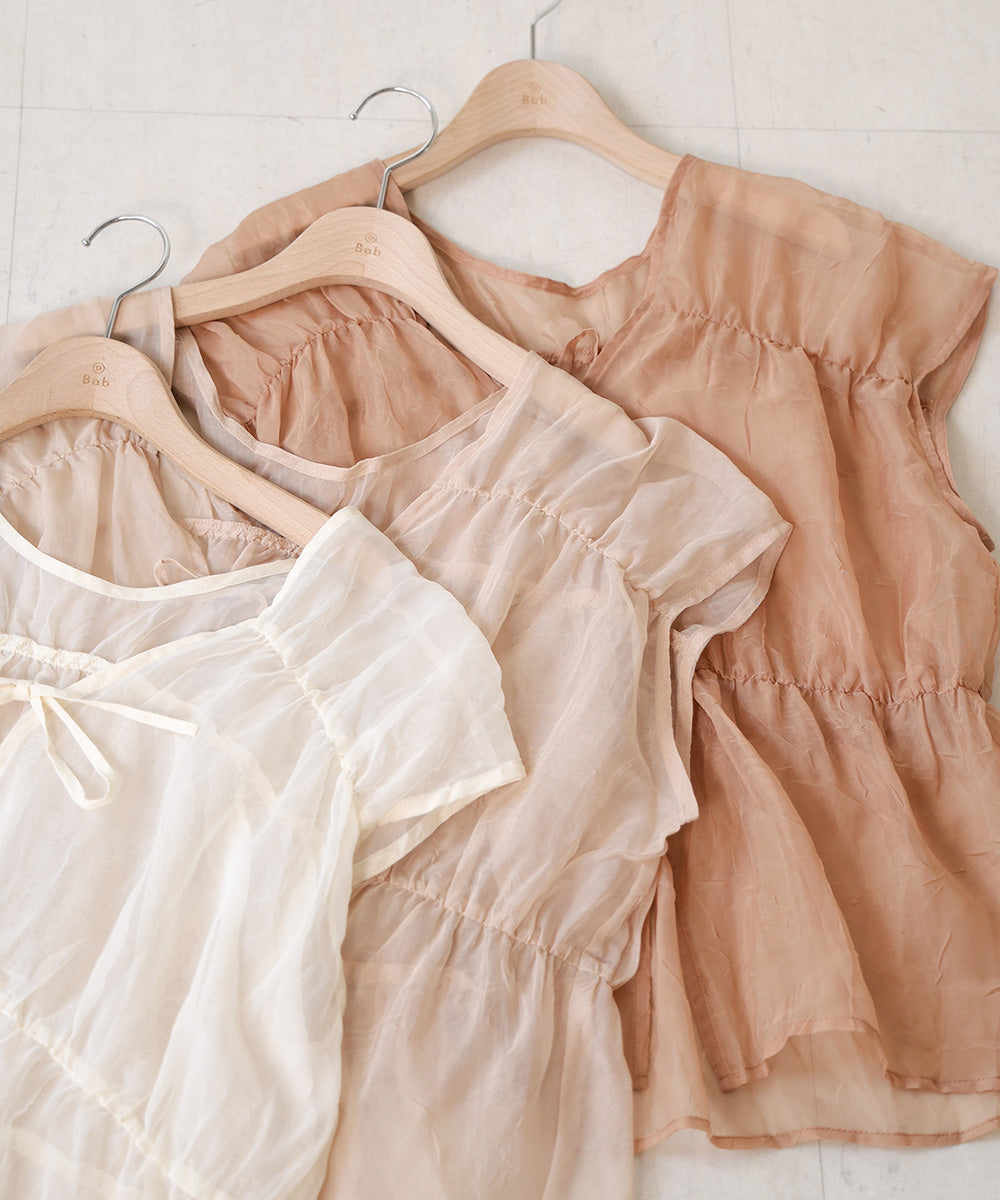 【2024SS】前後2WAYギャザーブラウス