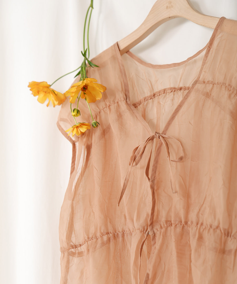 【2024SS】前後2WAYギャザーブラウス