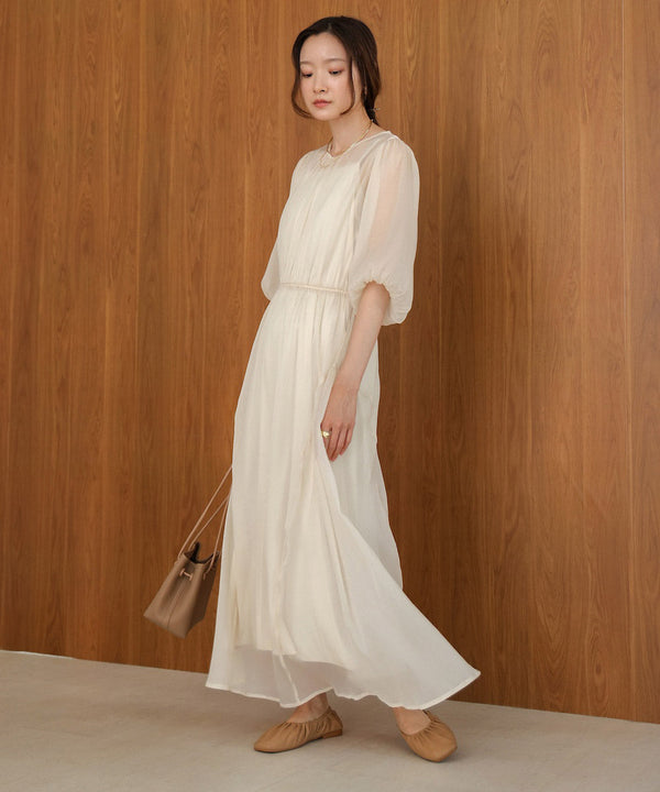 sheer volume sleeve onepiece