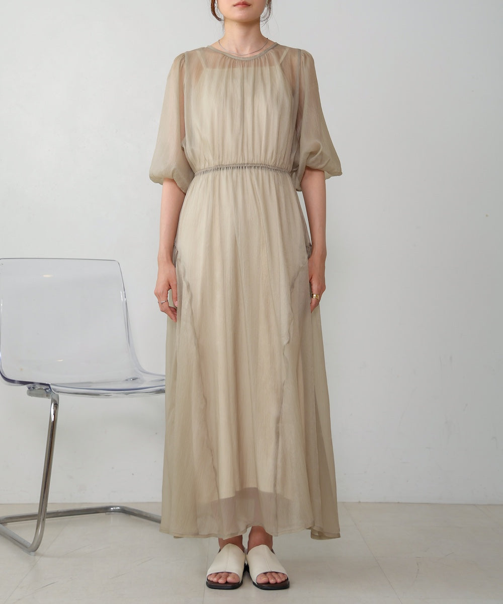 sheer volume sleeve onepiece