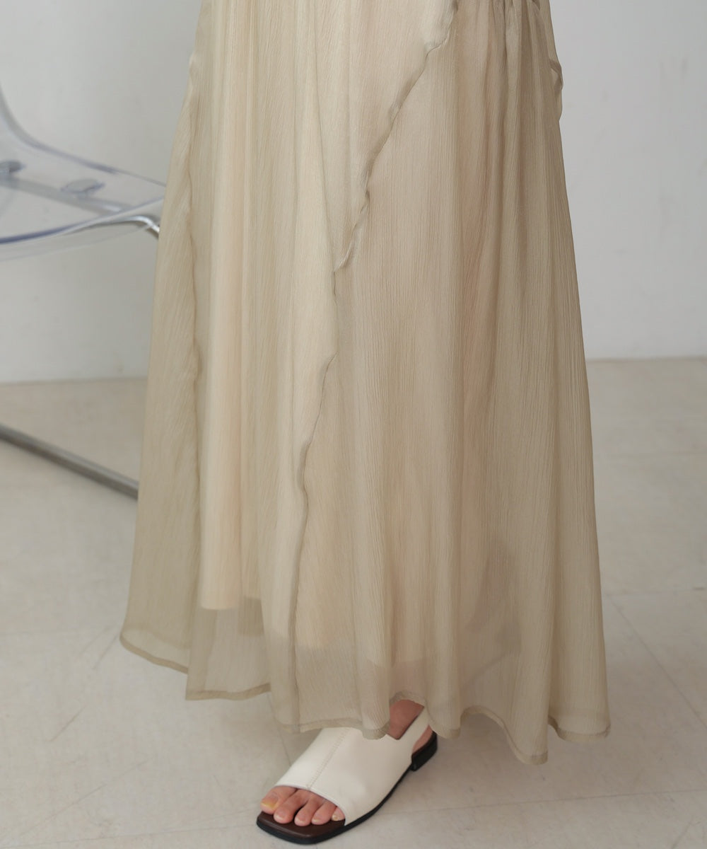 sheer volume sleeve onepiece